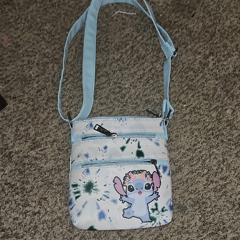 Blue Tie-Dye Stitch Loungefly Bag